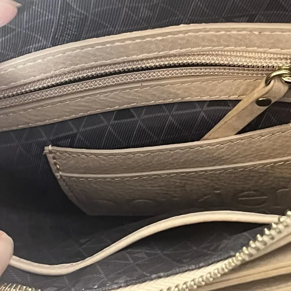Botkier New York Warren City Crossbody Handbag Blush Beige Leather Studded
